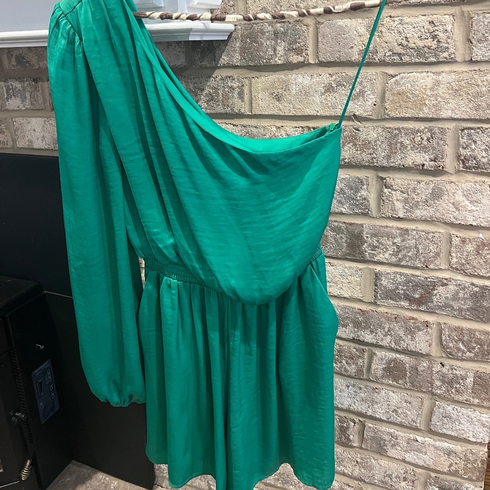 Green Romper from Anthropologie